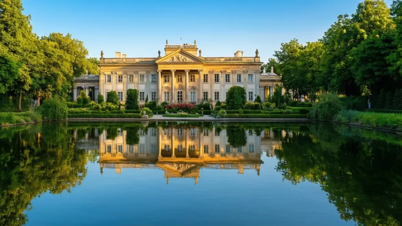 Łazienki park: Łazienki Królewskie, Pałac Na Wyspie i Chopin w Warszawie
