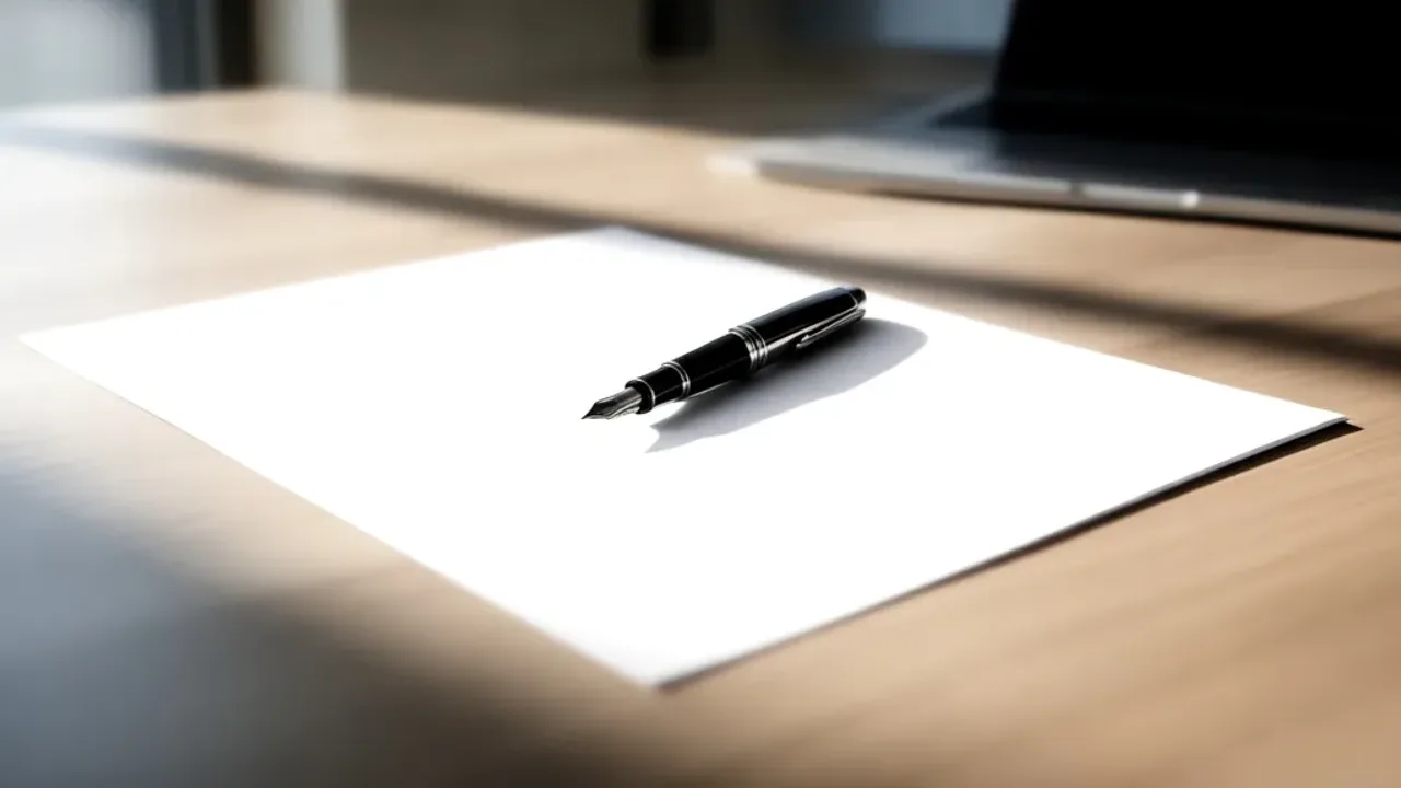 Rezygnacja ze stanowiska wzór: jak napisać list i złożyć wypowiedzenie? Profesjonalny list na biurku jako rezygnacja ze stanowiska wzór do wypowiedzenia umowy o pracę.