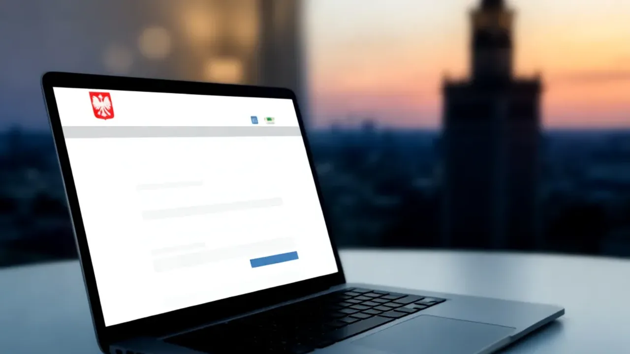 Wyślij pismo ogólne online: instrukcja jak załatwić sprawę przez ePUAP Ekran laptopa z otwartą stroną serwisu gov.pl, na którym możesz wyślij pismo ogólne do urzędu w Warszawie.